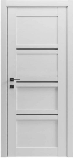 Межкомнатная дверь Modern  Quadro  полустекло